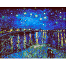 Lade das Bild in den Galerie-Viewer, Wandbild Vincent van Gogh Sternennacht über der Rhône
