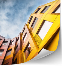 Lade das Bild in den Galerie-Viewer, Poster: Sichtbeton Beton Mauer Gold Textur Struktur
